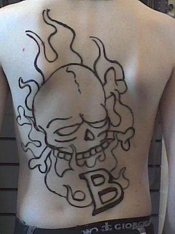 cool tattoo Henna Skull