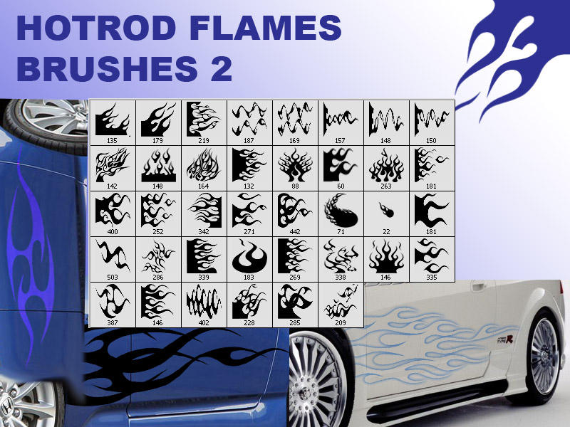 Hotrod flames brushes 2 by guska076 on deviantART