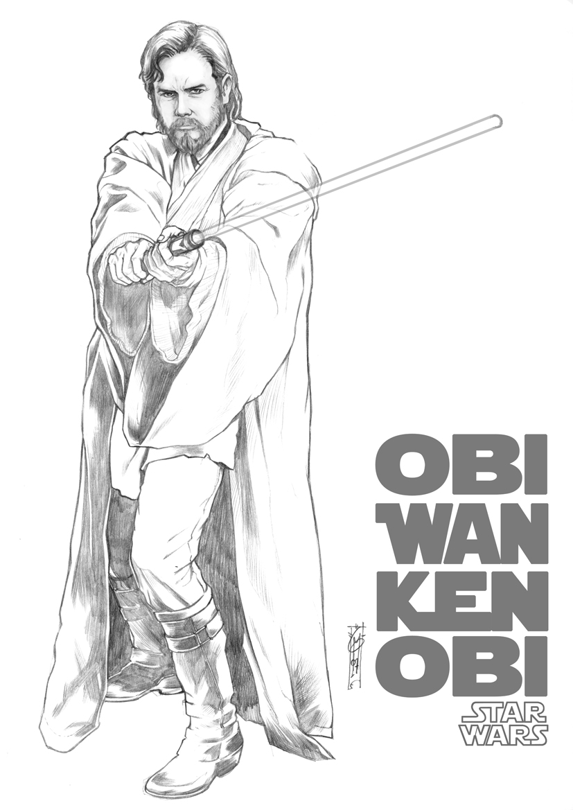 obi wan coloring pages - photo #6