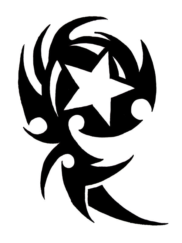 Star tribal tattoo by Tribal Star by dreamhappy on