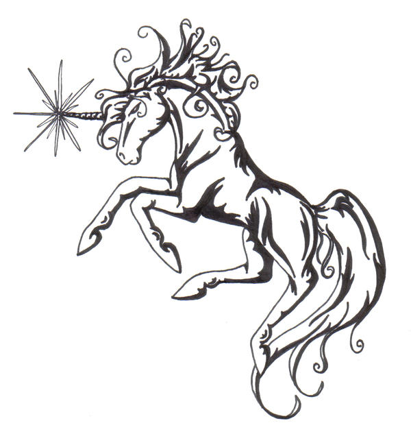 :Unicorn Tattoo design: by ~Doomwing on deviantART