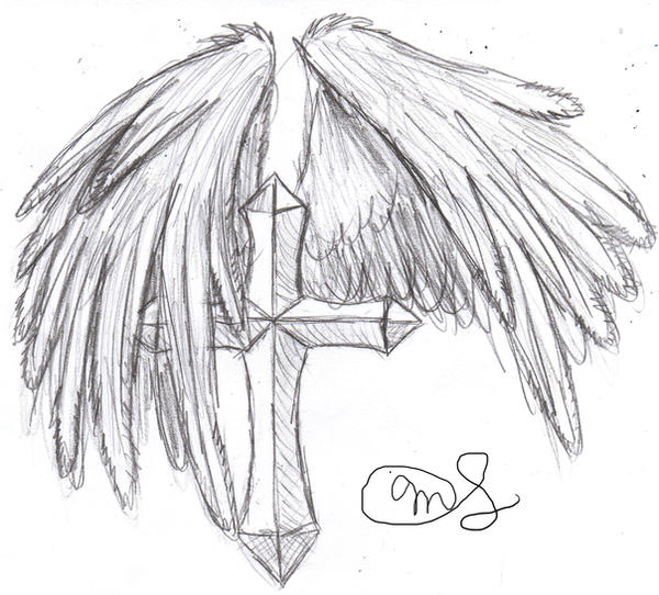 Cross with wings by DemonicDJkitty on deviantART