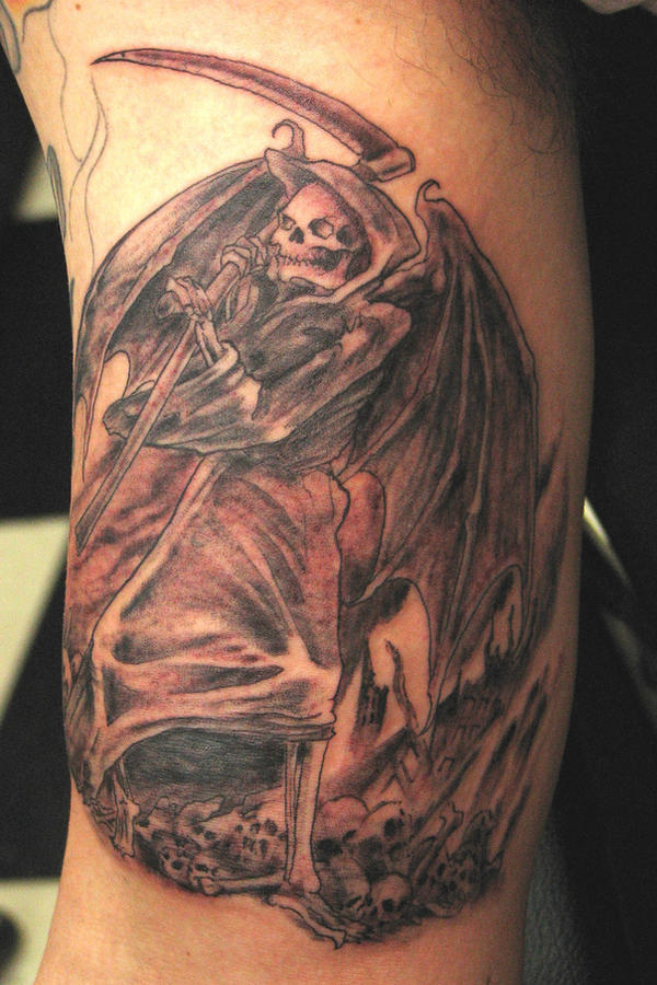 Life and Death foot tattoo rockabilly (Voted 5.1 by 157 votes) Angel of Death Tattoo by ~Reklaw280 on deviantART