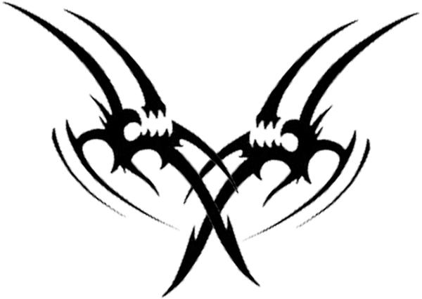Bad ink tribal heart tattoo