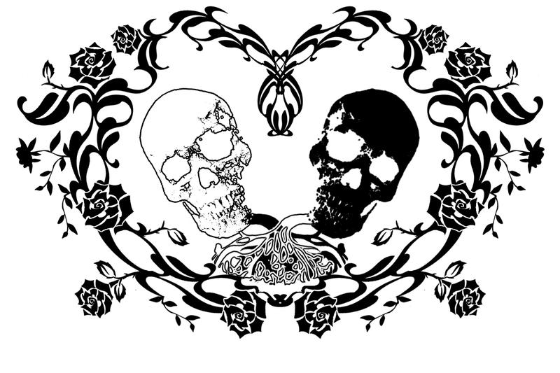 ivy tattoo. Skulls and Ivy Tattoo by