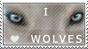 .:: I HEART Wolves - Stamp ::. by KovoWolf