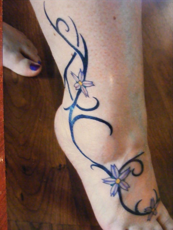 Flower Foot 2 | Flower Tattoo