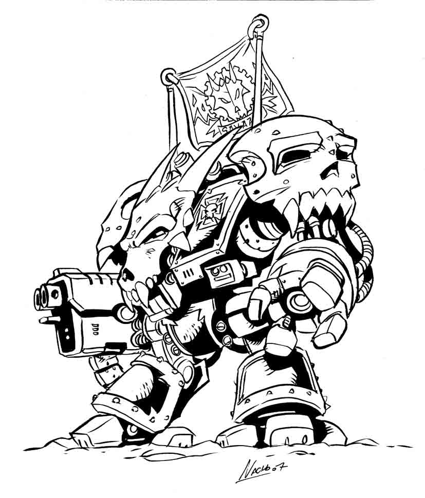 warhammer coloring pages - photo #8