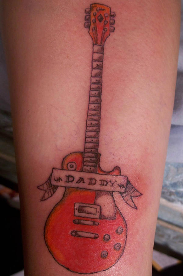 guitar tattoos mom's guitar