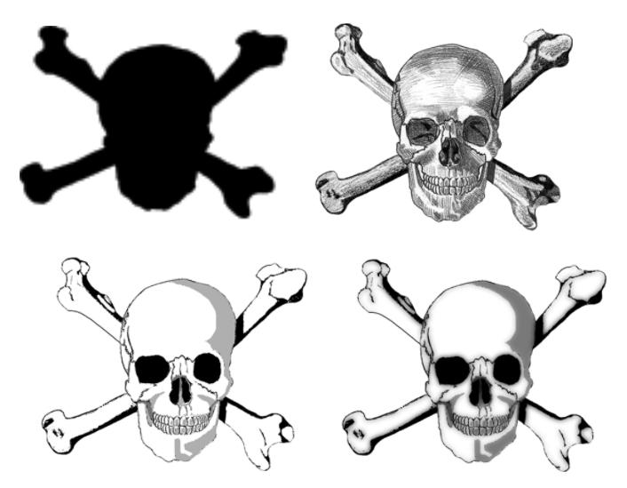 pics of skulls and crossbones. Skull and Crossbones brushes