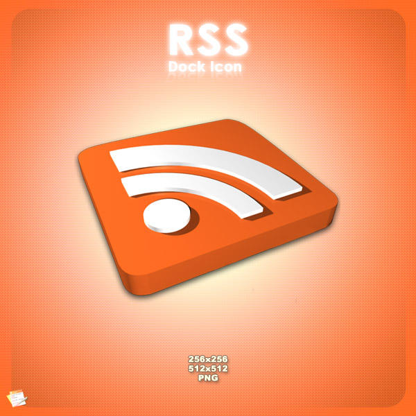 Rss Dock Icon by AlperEsin