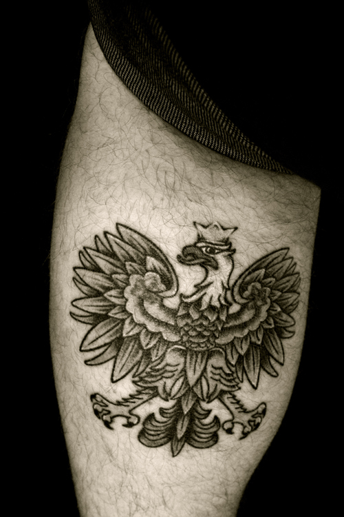 polska heritage - shoulder tattoo