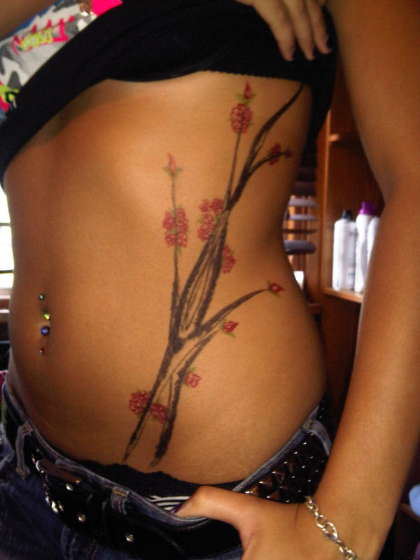 Cherry Blossom Tattoo by georgewilliams27 on deviantART
