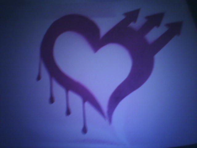 heart outline stencil. heart outline stencil.