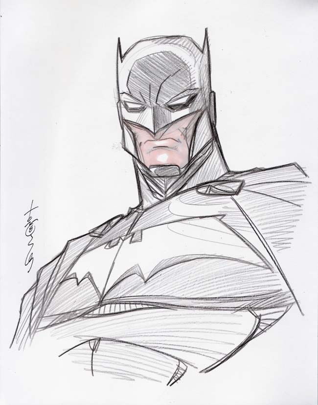 Batman head sketch by Hodges-Art on DeviantArt