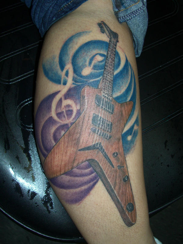 guitar tattoos leah's guitar