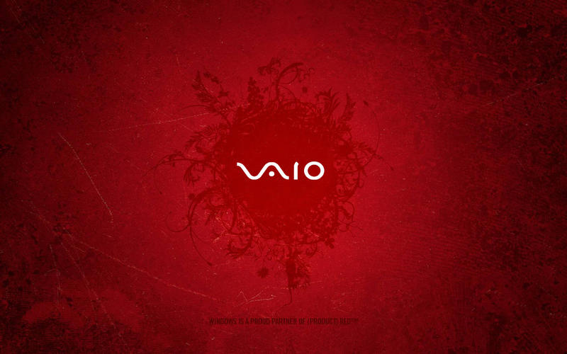 wallpaper red. Vaio RED Wallpaper by ~xBmWx