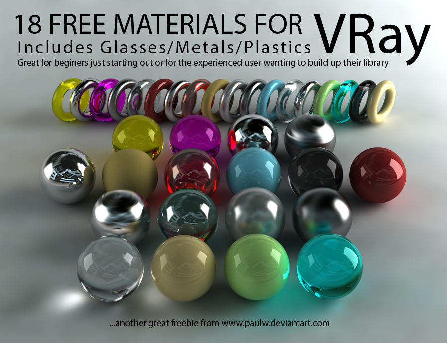 18 Free VRay Materials