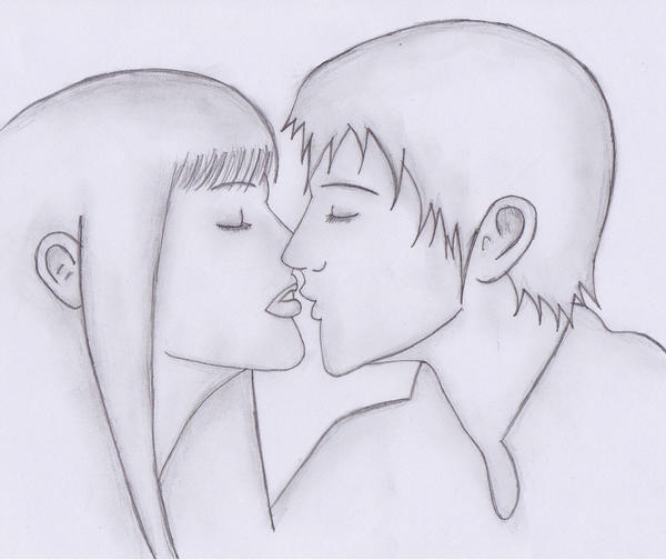 couple kissing sketch. couple kissing sketches.