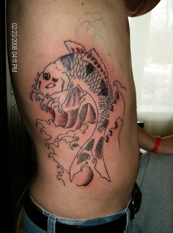 koi tattoo ribs by itat2du on deviantART