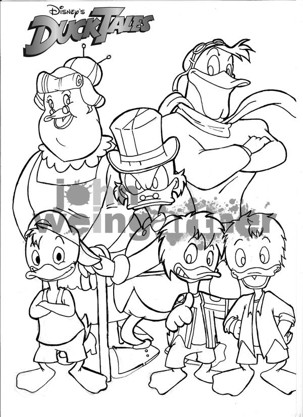quack pack coloring pages - photo #42