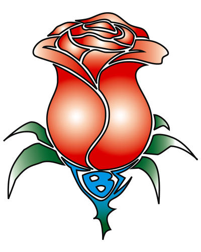 Tau Beta Sigma Rose Tattoo by