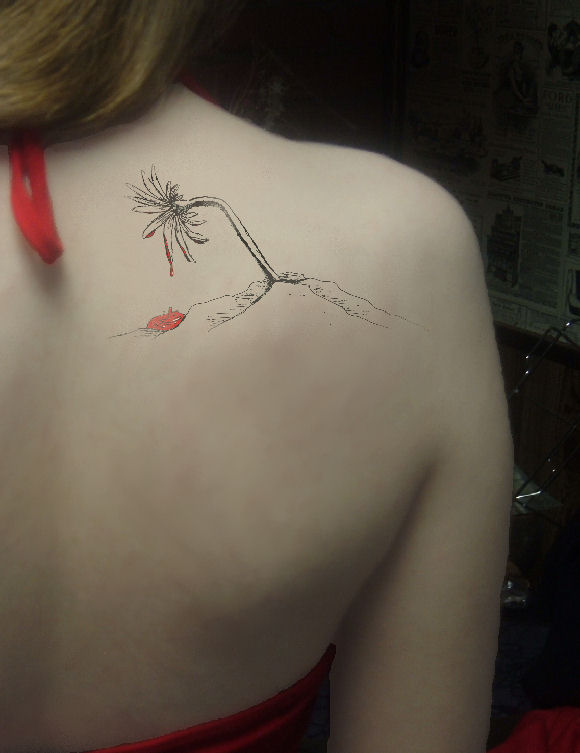 flower back tattoos. Flower Tattoo