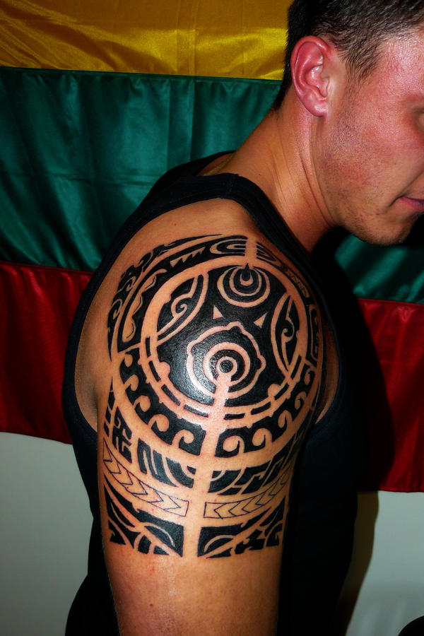 Polynesian Style Tribal tattoo - shoulder tattoo