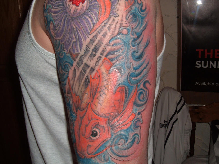 goldfish tattoo. Koi Carp Goldfish Tattoos