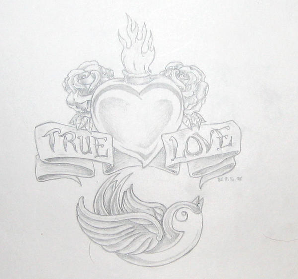 True love: for Michelle - shoulder tattoo