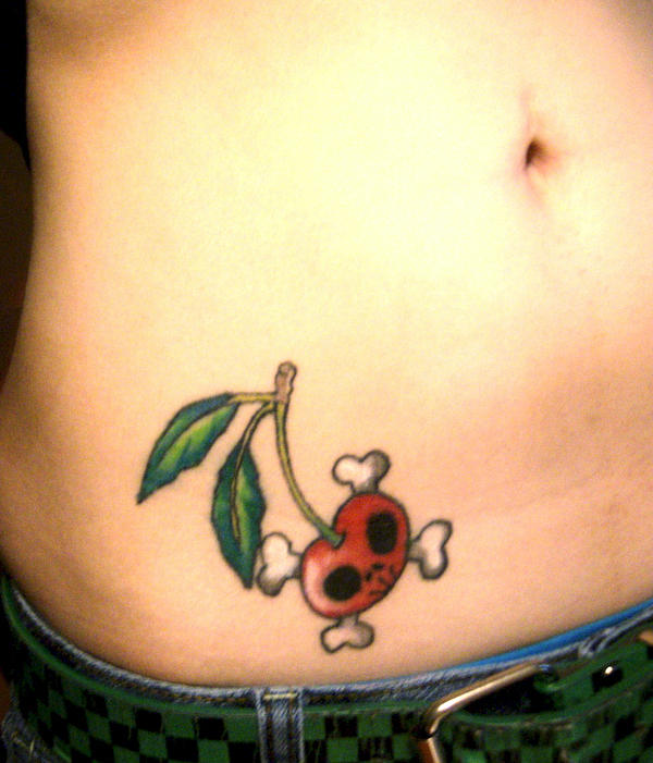 Cherry tattoo by RazorCookie