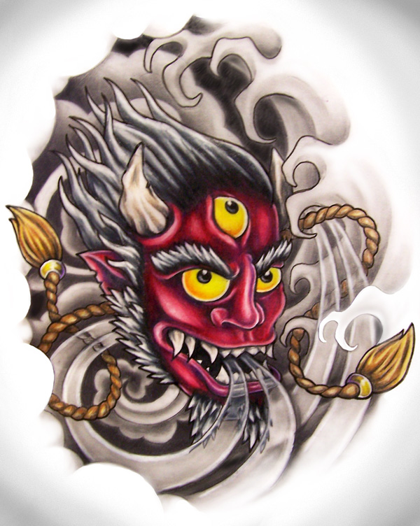 Oni mask by ~zombilly on