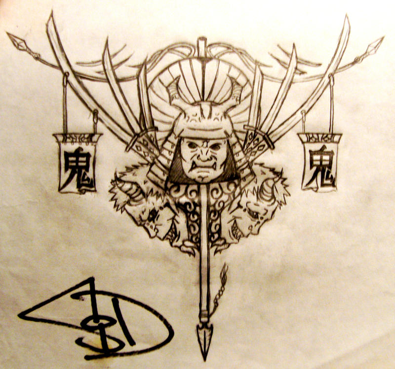 'Oni' back tattoo by ~GrimZorikai on deviantART