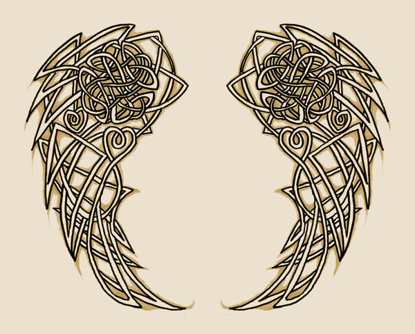 Celtic Wings tattoo design