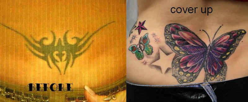 Fairy Tattoo Designs for Girls cover up butterfly tattoo
