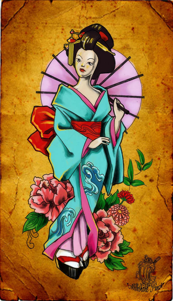 Geisha | Flower Tattoo