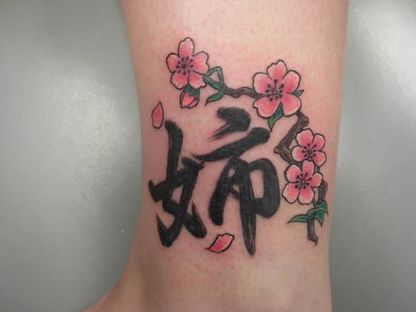 sister tattoos ideas. cherry blossom tattoo
