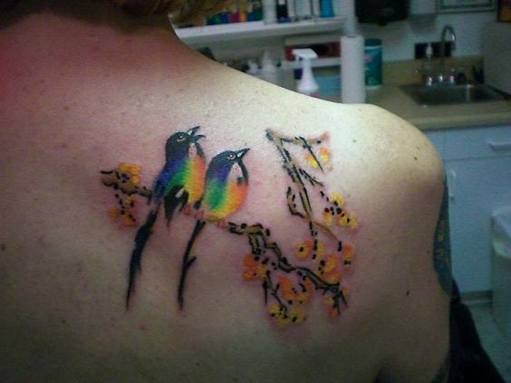 Birdies - shoulder tattoo