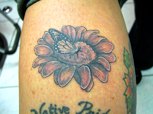 flower and butterfly | Flower Tattoo