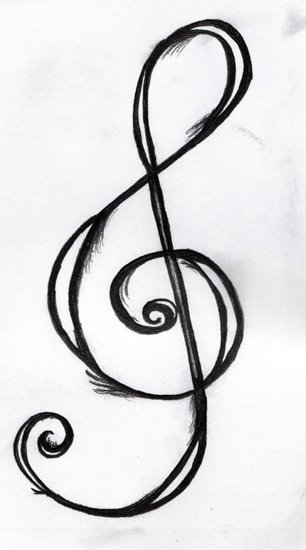 Taking a closer look at the tattoo I'm drawn towards the significance of. Treble Clef Tattoo Design by ~PerceptionInPrint on deviantART