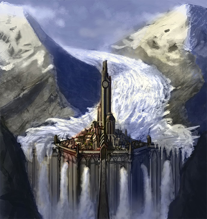Glacier Castle by ~DrawingNightmare