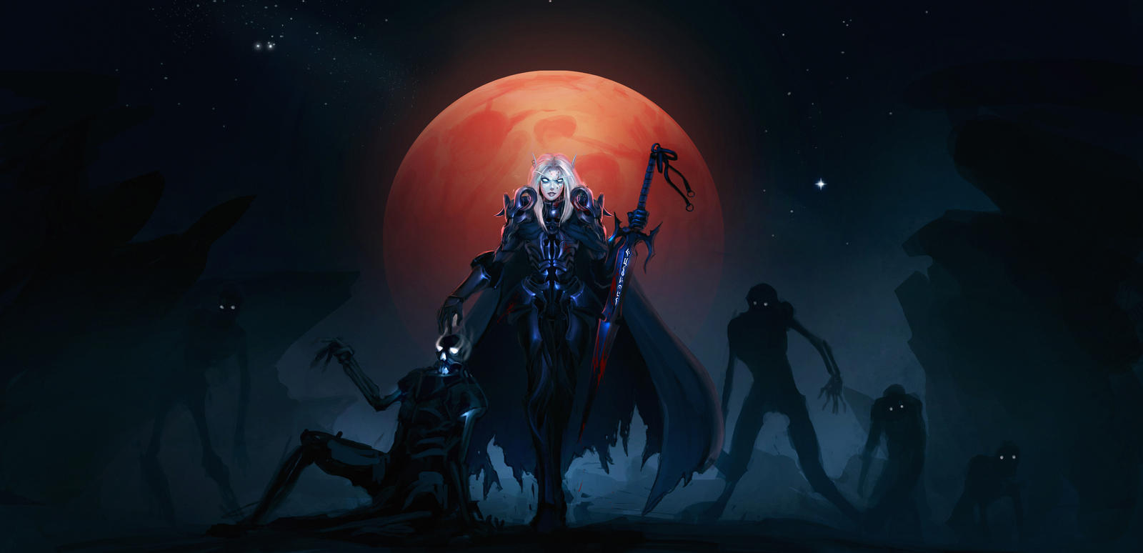 World of Warcraft Blood Elf Death Knight