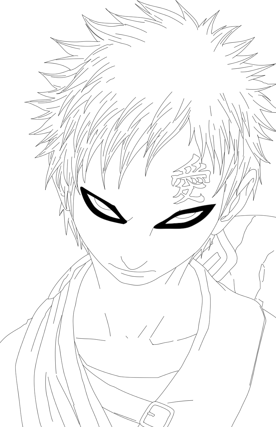 gaara coloring pages - photo #38