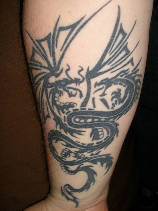Tribal Dragons Tattoo by