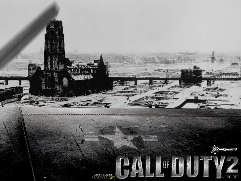 call of duty 2 wallpaper. Call of Duty 2 BW Wallpaper by