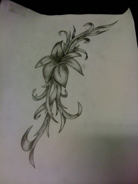 climbing flower | Flower Tattoo