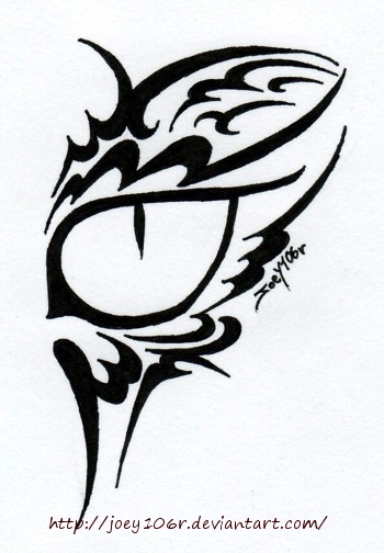 Tribal Cat Eye Tattoo by ~Joey106r on deviantART