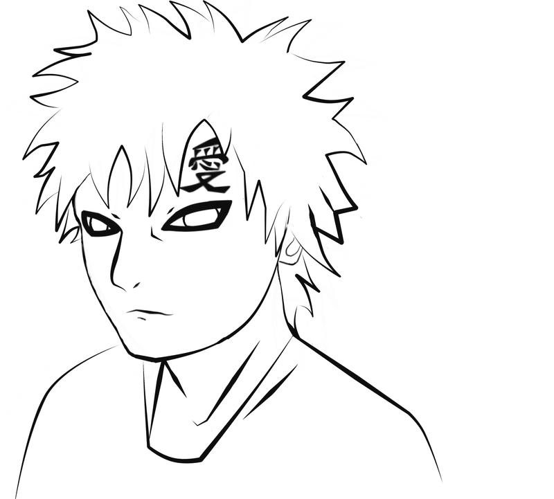 gaara coloring pages - photo #25