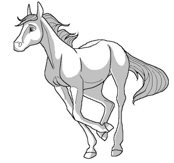 paint horse coloring pages - photo #48