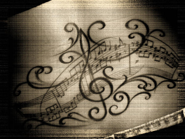 note music tattoo by